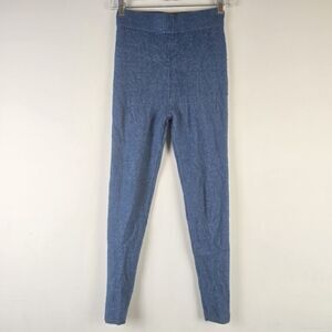 Zara Womens Sweater Leggings Knit Small ‎ Blue.D08